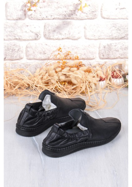 42612 Lastikli Comfort Rahat Esnek Hakiki Deri Erkek Ayakkabı fırsatları