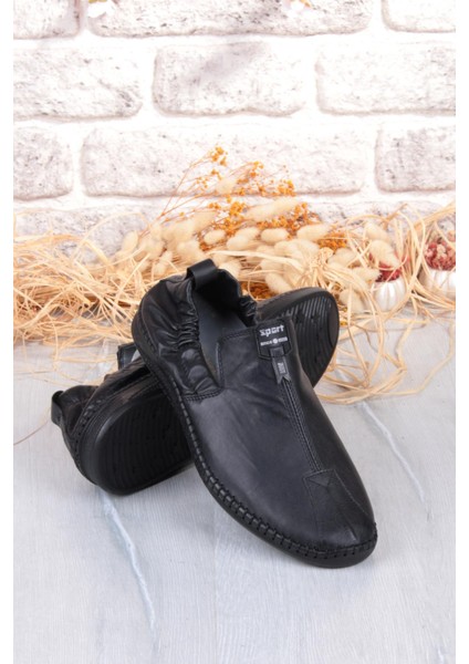 42612 Lastikli Comfort Rahat Esnek Hakiki Deri Erkek Ayakkabı indirimleri