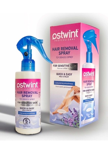 Hassas Ciltler Için Tüy Dökücü Sprey, 150 Ml, Kadınlar Için Güzel ve Konforlu Kullanım fırsatları