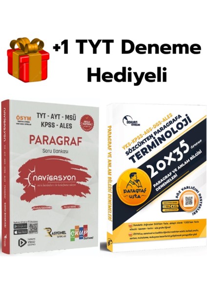 Rasyonel 2026 Tyt Paragraf Soru Bankası ve Doktrin Terminoloji Paragraf 20X35 Deneme +1 Deneme
