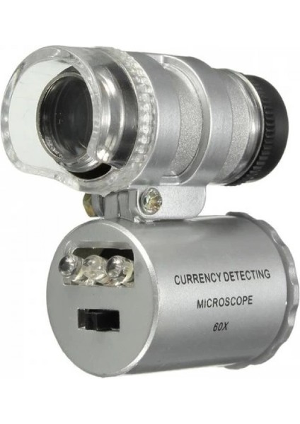 -ıphone5 Için Uyumlu Kapaklı Lens Mikroskop Taşınabilir Mini Cep Boyutu Led Mikroskop No.9882-ip5ii