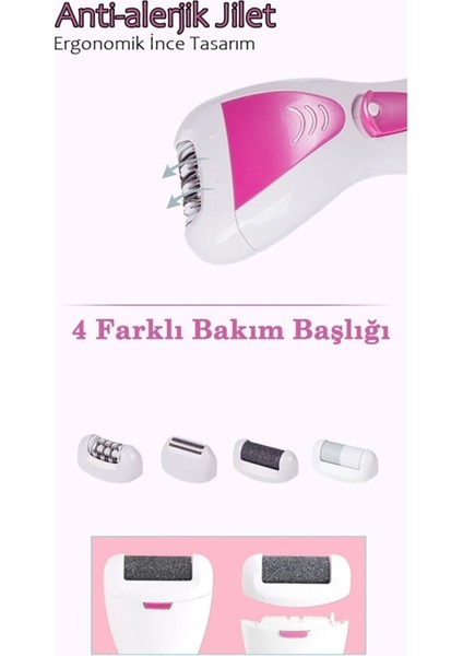 Çok Fonksiyonlu 4'ü 1 Arada Epilasyon ve Bakım Cihazı fırsatları