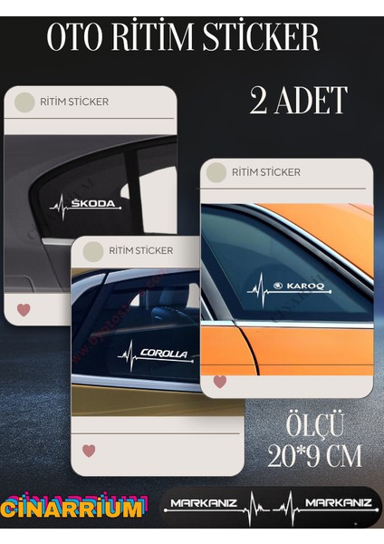 Chevrolet Corvette Için Lüks Aksesuar Oto Ritim Kaliteli Sticker 2 Adet 20*9 cm modelleri