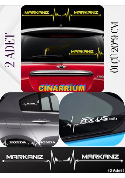 Mitsubishi Carisma Için Lüks Aksesuar Oto Ritim Kaliteli Sticker 2 Adet 20*9 cm