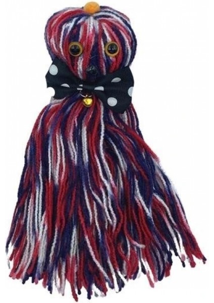 Ahtapot Şekilli Zilli Ve İpli Rengarenk Püsküllü Sevimli KediOyuncağı modelleri