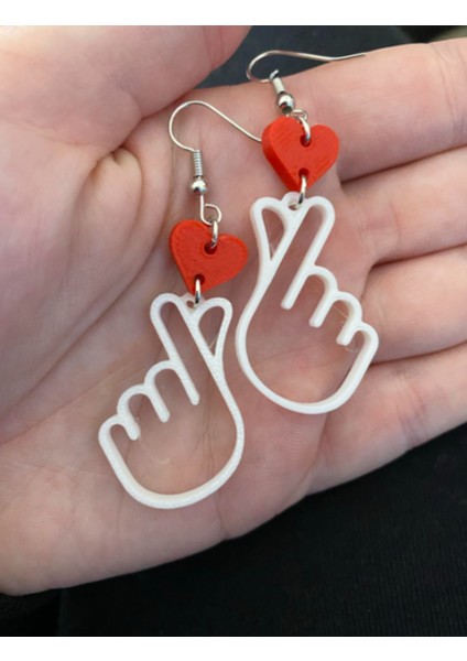 K-Pop Love Küpe modelleri