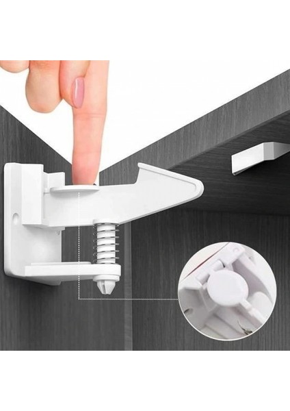Bebek Çocuk Güvenliği Korumalı Yapışkan Çekmece ve Dolap İçin Tutucu Gizli Güvenlik Kilidi fiyatları