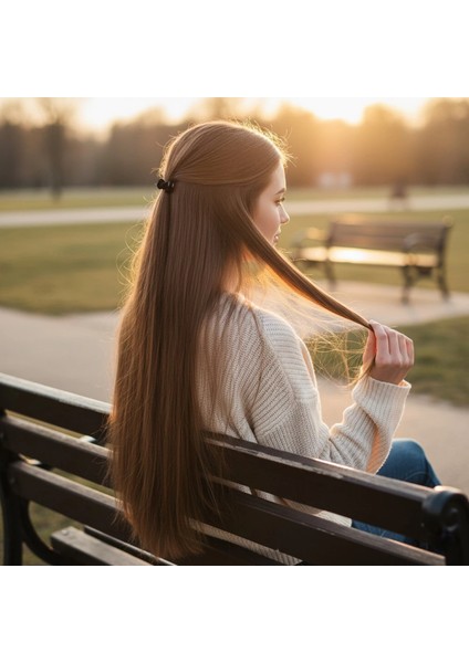 Fiber Sentetik Düz 8 Parça Çıt Çıt - Kumral