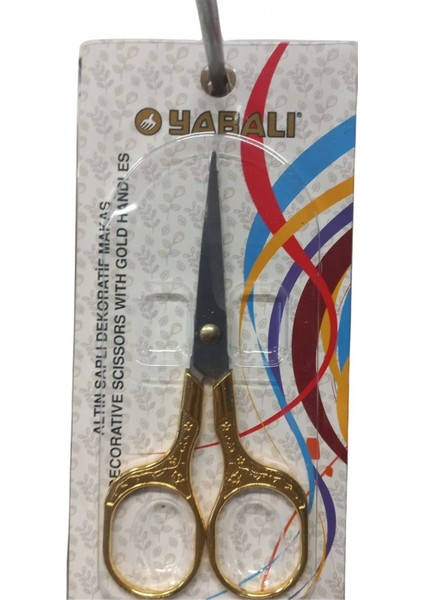 Nakış Makası Altın Saplı Dekoratif Makas Model 1