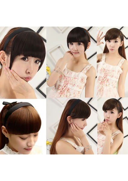 Taçlı Fiber Sentetik Perçem - Koyu Kahve modelleri