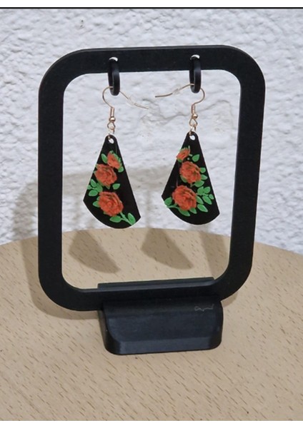 Çiçekli Gözyaşı Küpe