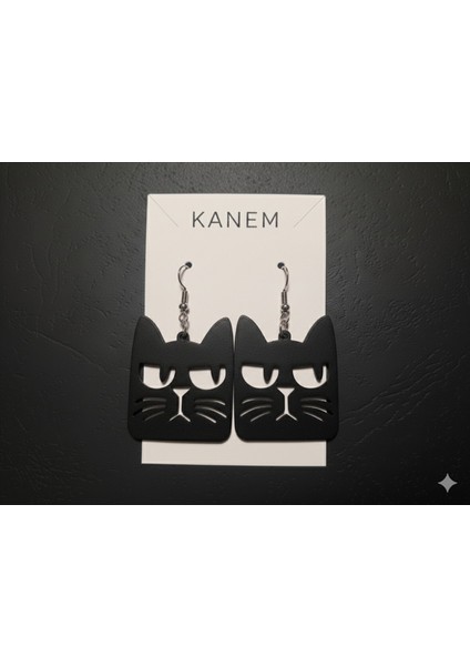 Kedi Temalı Küpeler