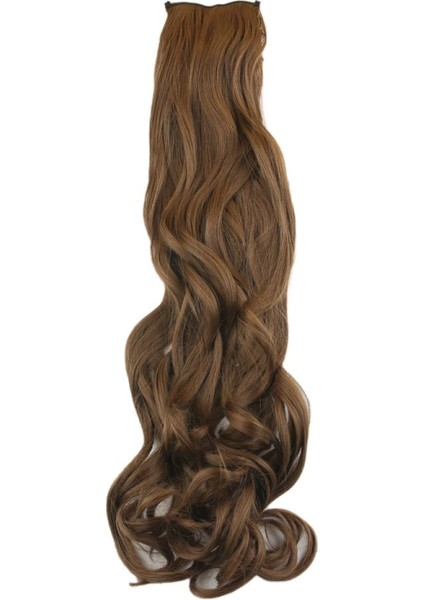 Fiber Sentetik Dalgalı 8 Parça Çıt Çıt - Kumral fiyatları