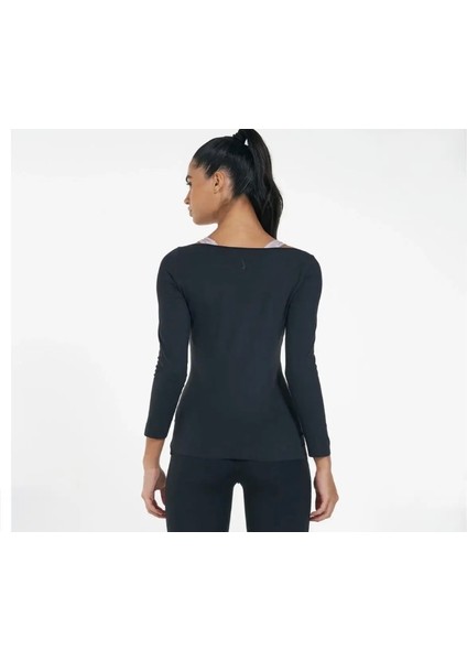 Yoga Luxe Training Long-Sleeve Uzun Kollu Siyah Kadın T-Shirt fiyatları