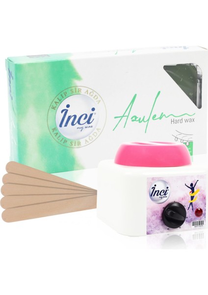 Hassas Ciltler Için Azulen Kalıp Ağda ve Makinesi, 5 Spatula Hediye!