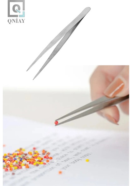 Paslanmaz 9cm Titanium Hassas Uçlu Batık ve Kırık Tüy Kırma Cımbızı