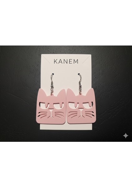 Kedi Temalı Küpeler