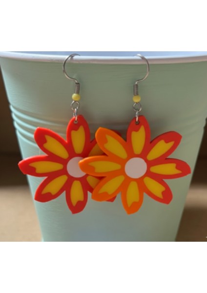 Renkli Papatya Küpe fiyatları