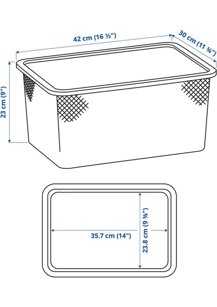Trofast Saklama Kutusu Açık Yeşil-Gri 42 x 30 x 23 Cm fiyatları