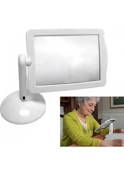 - 3x 360 Derece Döndürme Ekranlı, Çok Fonksiyonlu Masaüstü Büyüteç 3x fiyatları