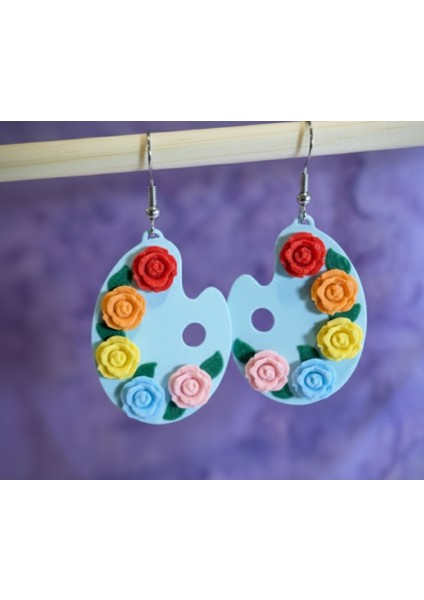 Palette Gül Küpeler