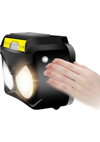 PS-190 1000 Lümen USB Şarj Edilebilir Hareket Sensörlü Suya Dayanıklı Kafa Lambası fiyatları