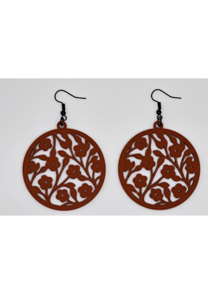 Büyük Halka Çiçek Küpe