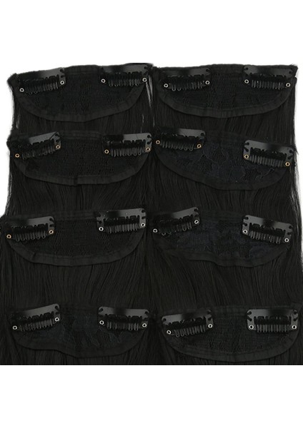 Fiber Sentetik Düz 8 Parça Çıt Çıt -Siyah modelleri