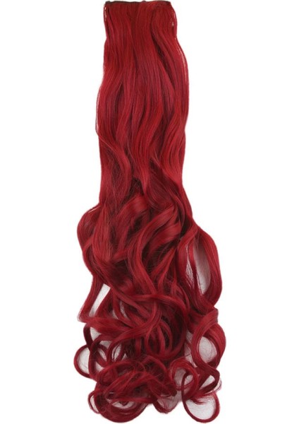 Fiber Sentetik Dalgalı 8 Parça Çıt Çıt - Kızıl fiyatları