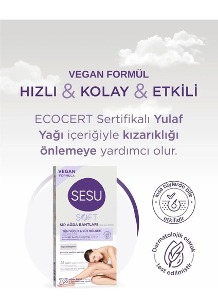 Yumuşak Yulaf Ağda Bandı 32'li, Pürüzsüz ve Nazik Cilt Bakımı Için Ideal modelleri