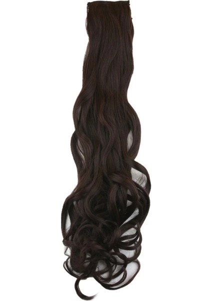 Fiber Sentetik Dalgalı 8 Parça Çıt Çıt - Koyu Kahve fiyatları