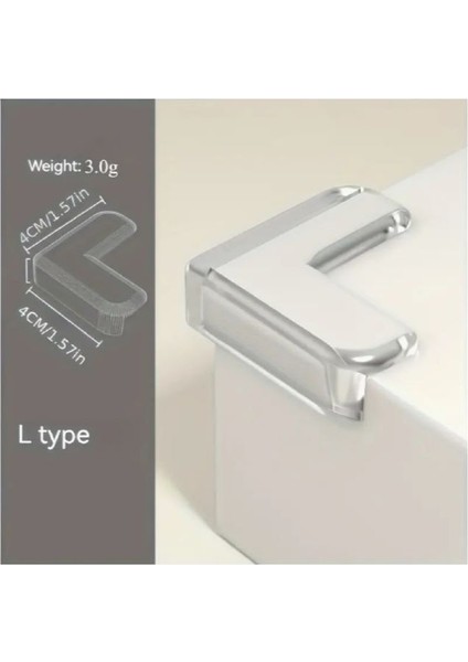 (10XADET) 1 Set Mobilya Köşe&bebek Güvenliği Şeffaf Kenarlık Koruması fiyatları