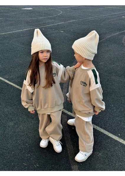 La’ciel Paris CHONS baskılı unisex çocuk eşofman takımı modelleri