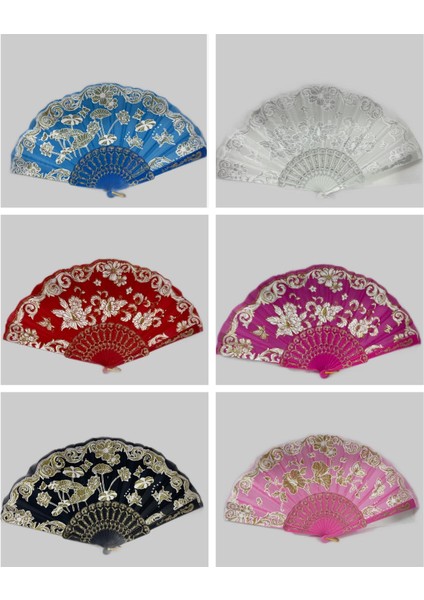 Yelpaze Karışık Renk 12 Adet