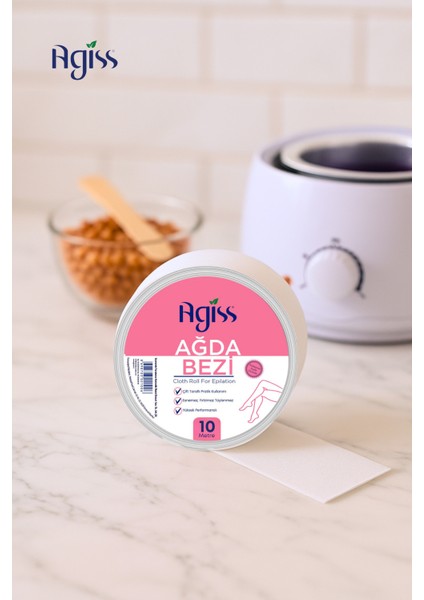 Rulo Ağda Bezi 10 M, Rahat ve Pratik Kullanımıyla Güzelliğinize Kolayca Ulaşın