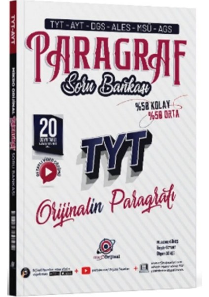 Orijinal 2026 Tyt Paragraf Soru Bankası ve Doktrin Terminoloji Paragraf 20X35 Deneme +1 Deneme fiyatları