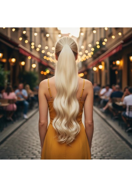 Tokalı Dalgalı At Kuyruğu - Açık Platin