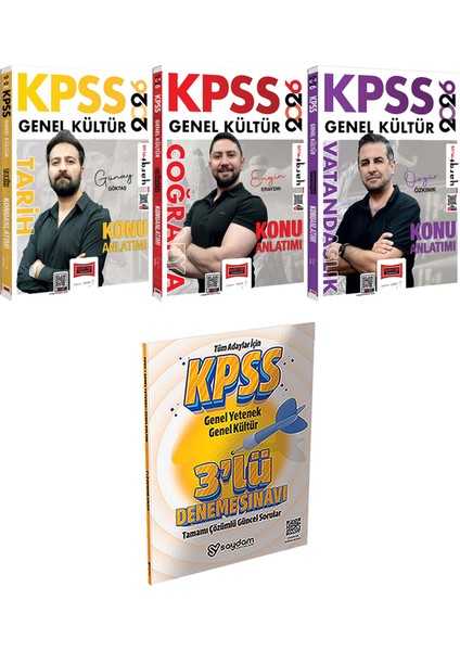 2026 Kpss Tarih Coğrafya Vatandaşlık Konu Anlatımı - 3 Deneme