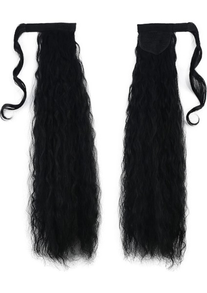 Bağlamalı Kabarık Dalgalı At Kuyruğu - Siyah fiyatları