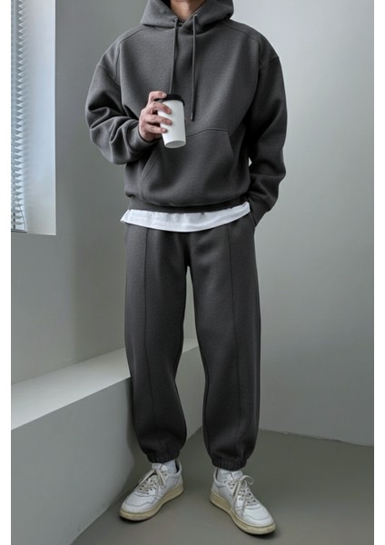 Erkek Eşofman Takımı Şardonlu 3 Iplik Içi Polarlı Günlük eşofman takımı 3iplik-Takım