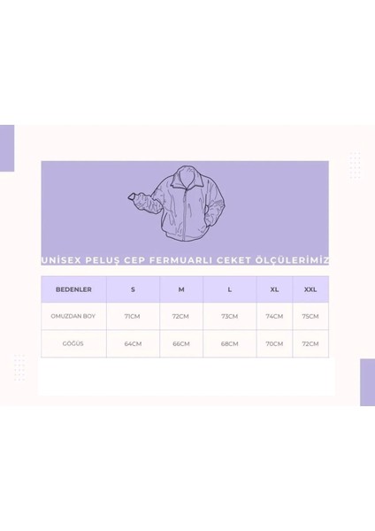 Haki Premium Kalite Dik Yaka, Fermuarlı, Polarlı, Peluş Ceket