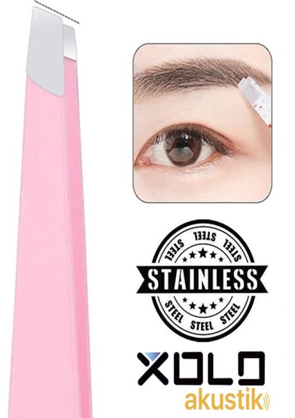 Renkli Çelik Akustik Cımbız, Kalın Kesik Uç, Yan Kıl ve Tüy Toplama Aracı