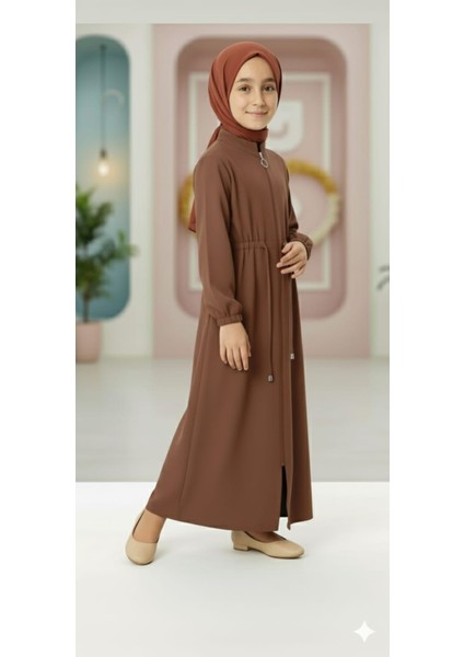 Medine Ipeği Beli Lastikli Bağcıklı Çocuk Ferace fırsatları