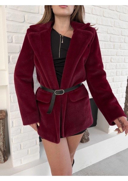 Fok Ceket Premıum Kalite Bordo ST255860 fırsatları