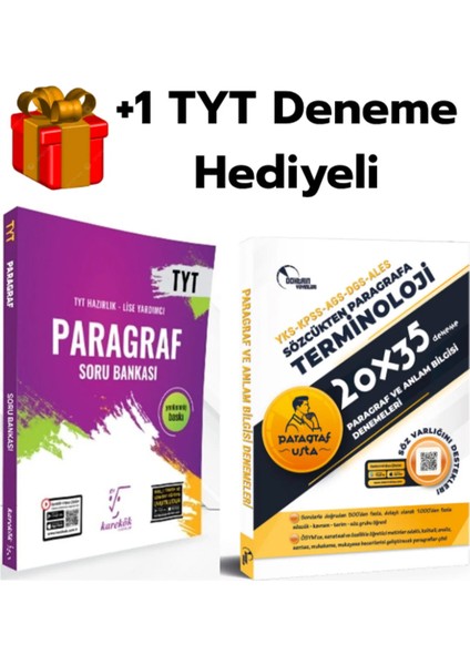 Karekök 2026 Tyt Paragraf Soru Bankası ve Doktrin Terminoloji Paragraf 20X35 Deneme +1 Deneme Hediye