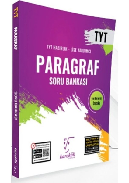 Karekök 2026 Tyt Paragraf Soru Bankası ve Doktrin Terminoloji Paragraf 20X35 Deneme +1 Deneme Hediye fiyatları
