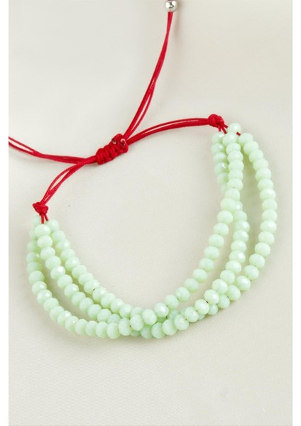 Ds-Derin Üçlü Kristal Bileklik-Su Yeşili