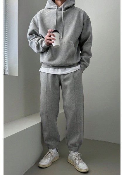 Erkek Eşofman Takımı Şardonlu 3 Iplik Içi Polarlı Günlük eşofman takımı 3iplik-Takım