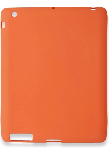 iPad 4 9.7 Kılıf Evo Tablet Silikon - Turuncu