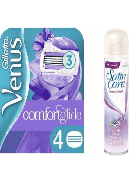 Kadın Tıraş Bıçağı ve Jeli Seti, Yedek ve Rahatlatıcı 200 ml